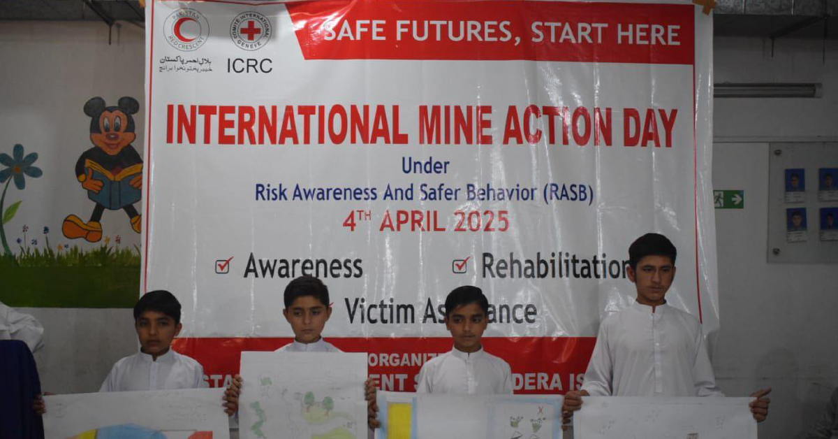 PRCS KP Marks International Mine Action Day 2025 with Powerful Awareness Events in Lower Dir & D.I. Khan