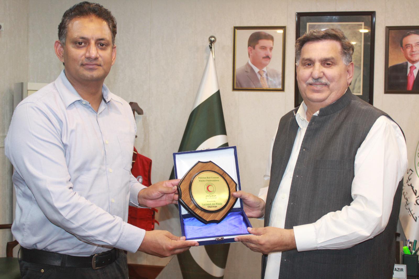 Colonel Syed Irshad Hussain Shah Visits PRCS Khyber Pakhtunkhwa Chairman to Review Flood Relief and Rehabilitation Efforts