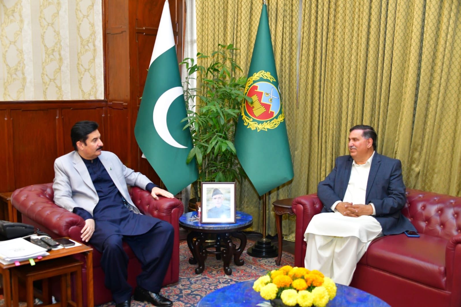 PRCS KP Chairman Farzand Ali Wazir Meets Governor KP to Discuss Ongoing Humanitarian Initiatives